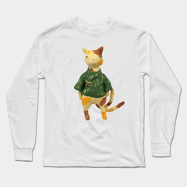 Clay Nekomata Long Sleeve T-Shirt by Slugmallows